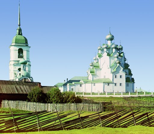T︠S︡erkovʹ Spasiteli︠a︡ i Pokrova Presvi︠a︡tyi︠a︡ Bogorodit︠s︡y. Vytegorskīĭ Pogost. [Rossiĭskai︠a︡ imperii︠a︡