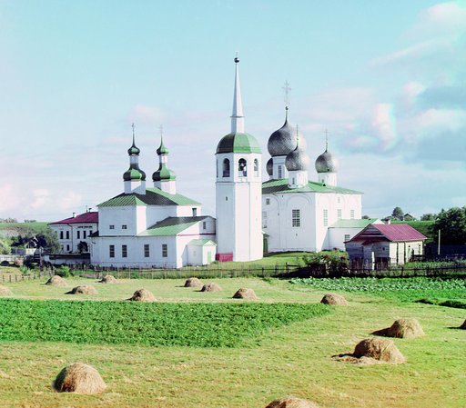 Preobrazhenskai︠a︡ t︠s︡erkovʹ vnutri kri︠e︡postnogo vala. [Belozersk, Rossiĭskai︠a︡ imperii︠a︡