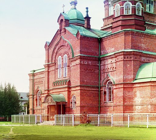 Li︠e︡tnīĭ sobor v Leushinskom monastyri︠e︡. [Leushina, Rossiĭskai︠a︡ imperii︠a︡