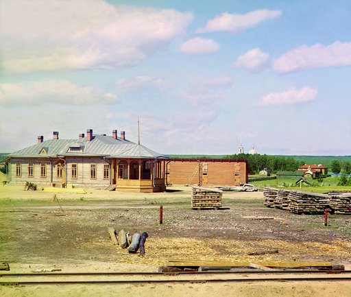Lodeinoe Pole Station on the Olonetsk railroad