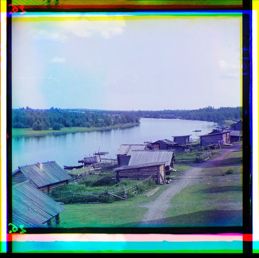 Suna River at the village of Maloe Voronovo