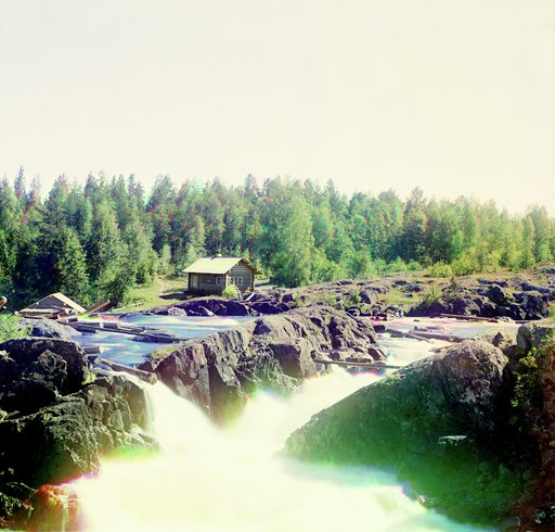Detail of the Por-Porog waterfall