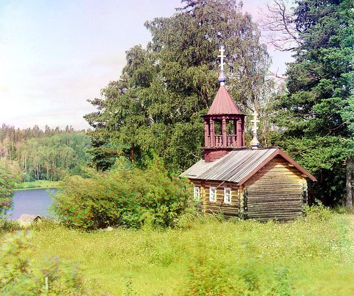 Chapel from the time of Peter the Great, near Kivach waterfall, Vikshitsa village