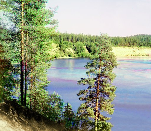 Suna River broadening below the Por-Porog waterfall