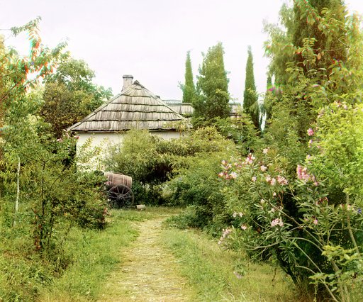 V monastyrskom sadu. Novyĭ Aḟon