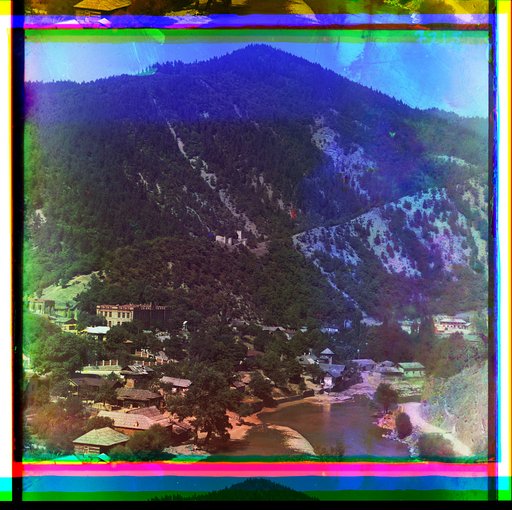 General view of Borzhom from Torskii plateau