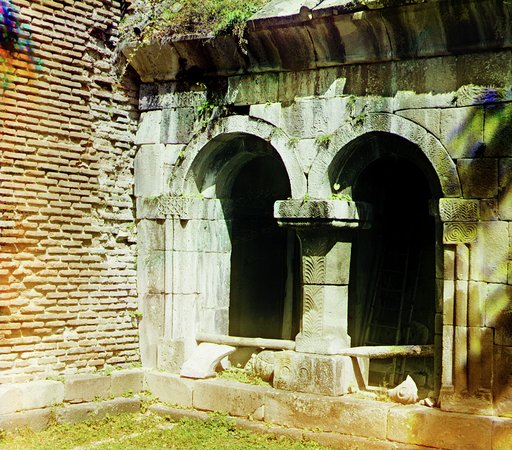 Entrance into the Timotis-Ubanskii Monastery, porch of the Church of the Assumption, 12-13th centuries