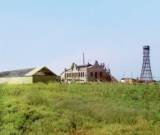 Muganʹ. Petropavlovskoe. Stroi︠u︡shchīĭsi︠a︡ khlopkovyĭ zavod Bogau