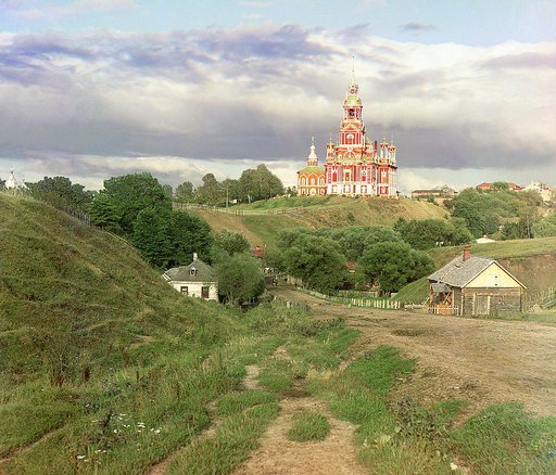 Obshchīĭ vid sobora [Nikolaevskiĭ] s i︠u︡.-z. Mozhaĭsk