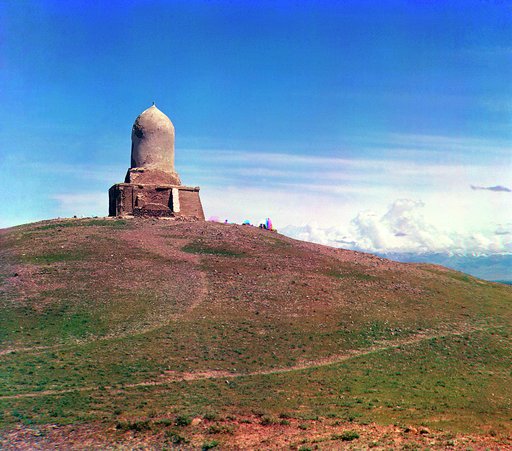 Obshchīĭ vid mecheti na gori︠e︡ Chapan-Ata. Samarkand