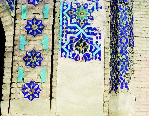 Detalʹ vorot s vnutrenneĭ li︠e︡voĭ storony. Gur-Ėmir. Samarkand