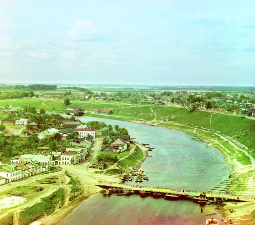 g. Rzhev. Most cherez Volgu