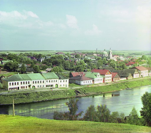 g. Torzhok. Vid s zap. storony. Ri︠e︡ka Tvert︠s︡a