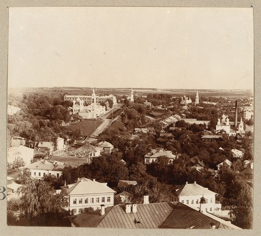 Kostroma. Vid s kolokolʹni sobora na gorod s zapada
