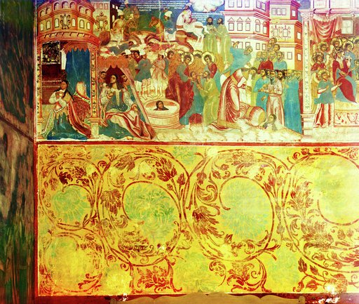 Fresco in the [summer] Church of the Fedorov Mother of God. Yaroslavl