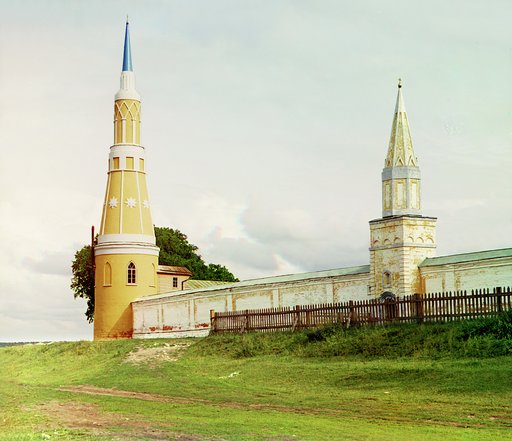 Uglovai︠a︡ bashenka v ogradi︠e︡ Golutvinskago monastyri︠a︡. [Kolomna