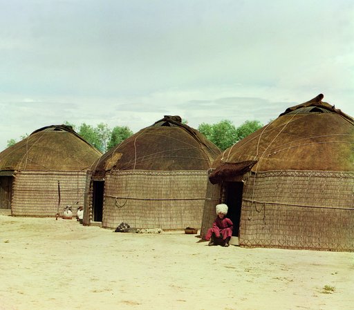 Tekin yurts, Bairam-Ali area, Turkmenistan