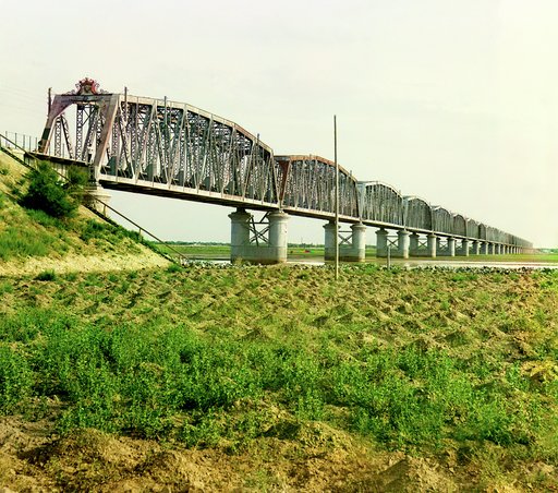 View of a trestle bridge