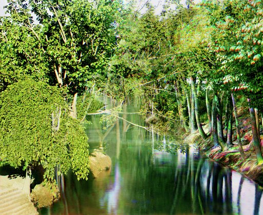 Irrigation canal (aryk) in the Murgab Estate
