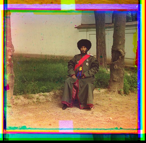 Isfandiyar, Khan of the Russian protectorate of Khorezm(Khiva), full-length portrait in uniform, seated on chair, outdoors
