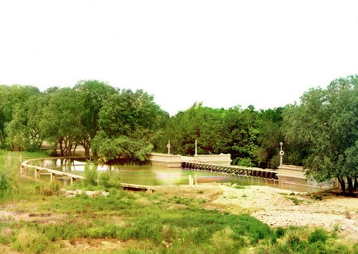 Rear part of the Gundukush Dam, Iolotan