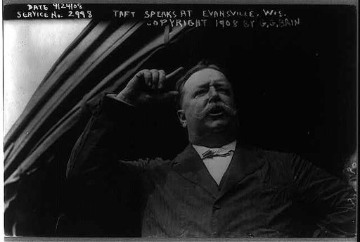 Taft speaks at Evansville, Wis