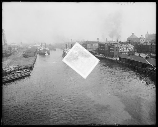 Cuyahoga River from Superior Street Viaduct, Cleveland, Ohio