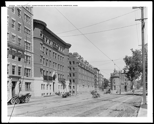 The Gold Coast, dormitories of wealthy students, Cambridge, Mass.