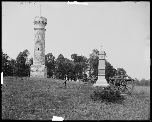 Widow Glenn's Hill, showing Wilder's Monument, Chickamauga, Georgia