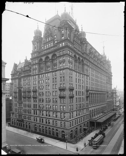 The Waldorf-Astoria, 34 and 5th. Ave, New York
