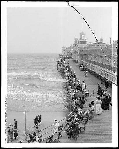 Watching the bathers, Atlantic City, N.J.