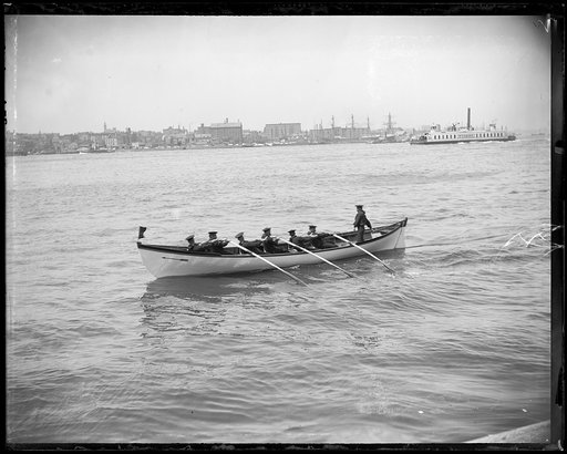 U.S.S. San Francisco, six-oared barge