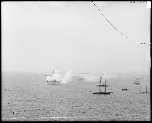 President Roosevelt reviewing the fleet at Hampton Roads, Va.