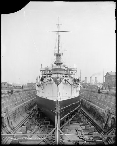 Docking a battleship U.S.S. Missouri