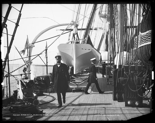 Spar deck, Russian naval vessel