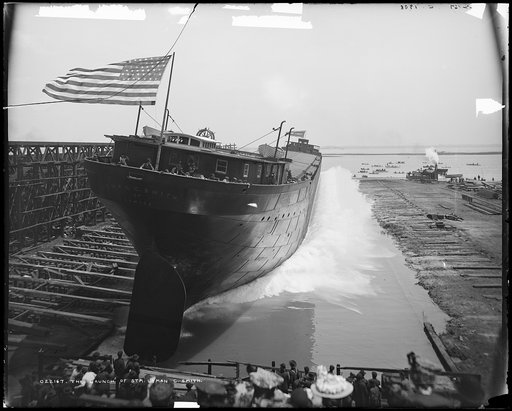 The launch of Str. Lyman C. Smith