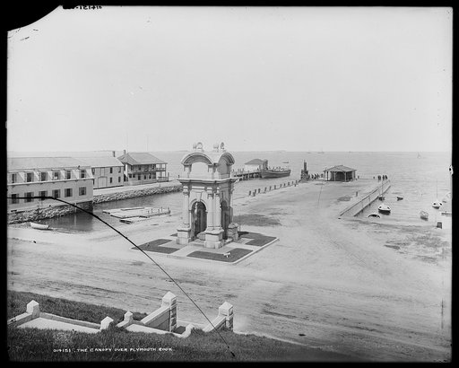 The canopy over Plymouth Rock