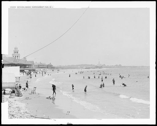 Bathing beach, Narragansett Pier, R.I.