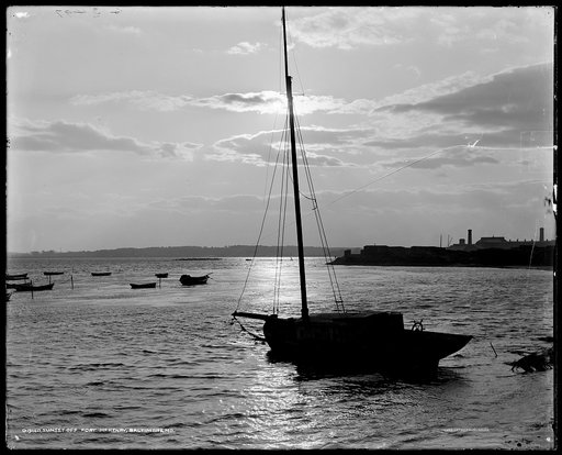 Sunset off Fort McHenry, Baltimore, Md.