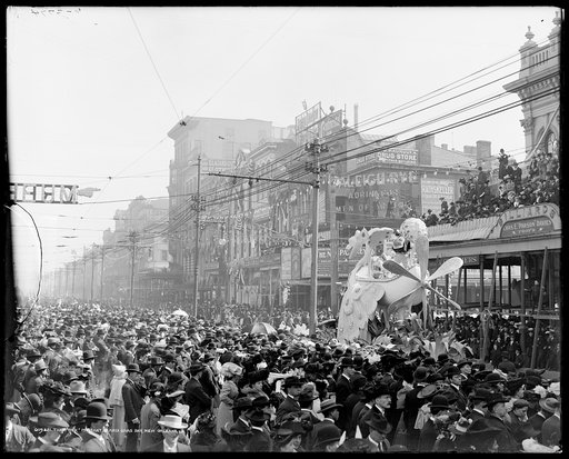 The "Rex" Pageant, Mardi Gras day, New Orleans