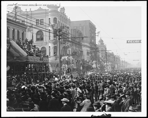 The Rex Pageant, Mardi Gras day, New Orleans