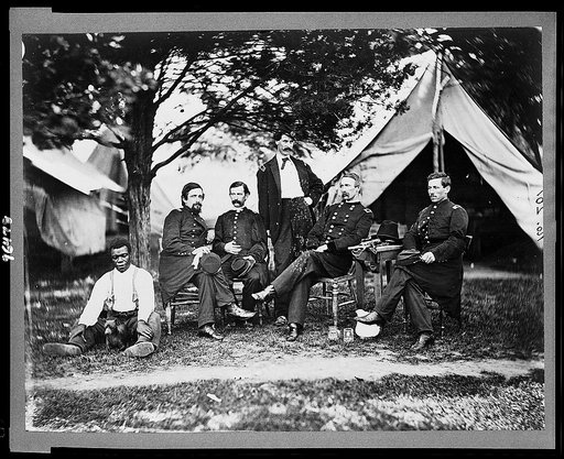 General Napoleon Bonaparte McLaughlen and staff near Washington, D.C.
