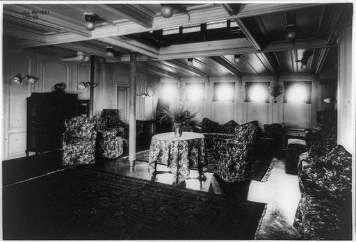 Reception room on the presidential yacht, Mayflower