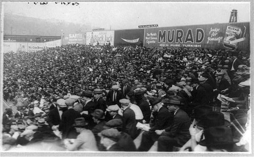 World Series crowd for first game, Polo Grounds, N.Y.