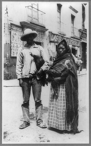 Chicken sellers, Mexico City, Mexico