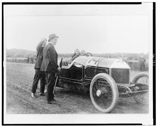 Racing automobile no. 14 on Benning race track, Washington, D.C., area on Labor Day