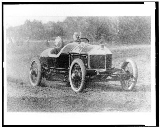 Racing automobile no. 14 on Benning race track, Washington, D.C., area on Labor Day