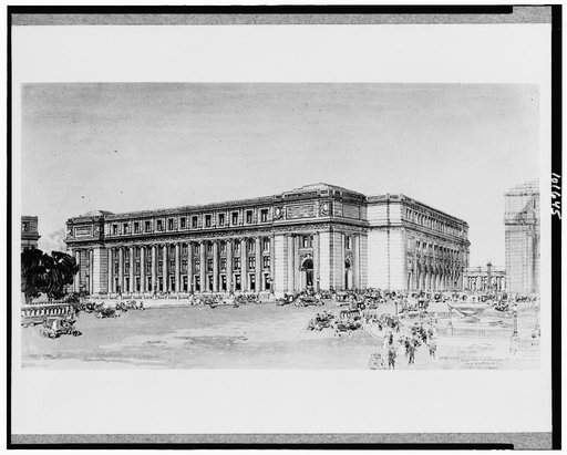Drawing of Post Office, Washington, D.C.