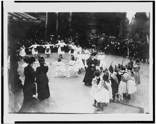 Children playing on roof of Waldorf Astoria Hotel, New York City