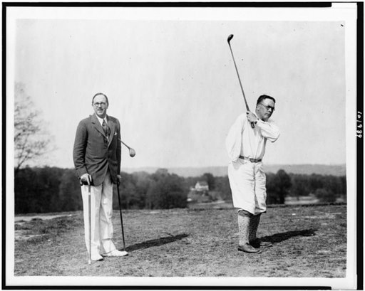 World War disabled veteran heroes in spite of their handicaps play par golf